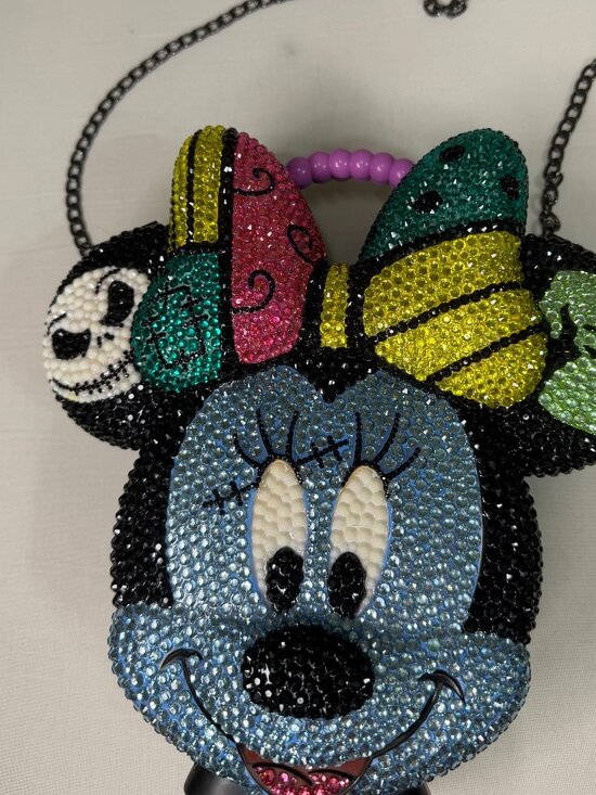 Disney Handbags - Disney Tara Toy Corp Rhinestone Novelty Character Purse Crystal Crossbody Bag